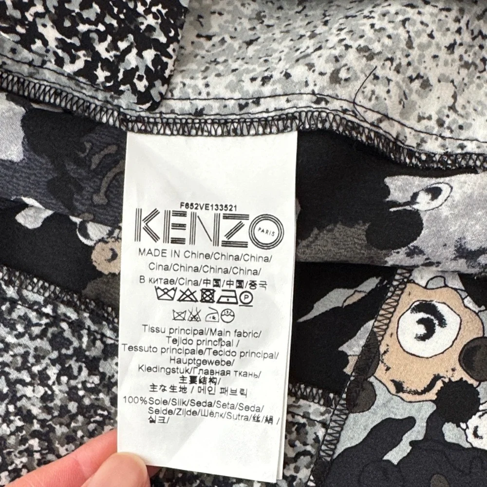 Kenzo Kimono Style Belted Blouse, FR 38 - Picture 2 of 8
